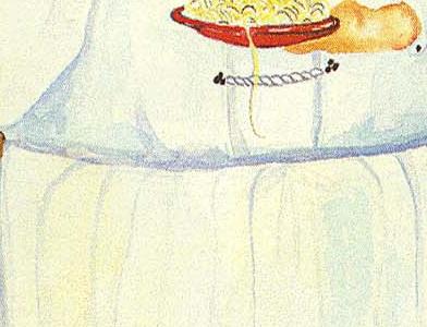 Фрагмент Повар тестирует спагети