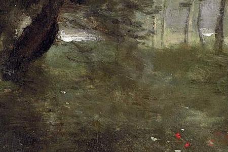 Фрагмент Prairie bois e au bord de l eau