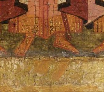 Фрагмент Prince Vladimir with Saints Boris and Gleb, ROSTOV INFLUENCE, 16th century