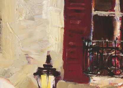 Фрагмент Прогулка возле цветочного базара в Париже