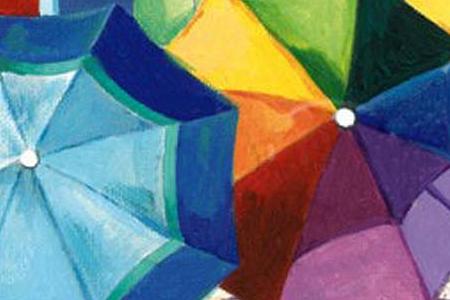 Фрагмент Пятеро на пляже