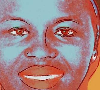 Фрагмент QUEEN NTOMBI TWALA оранжевый тон