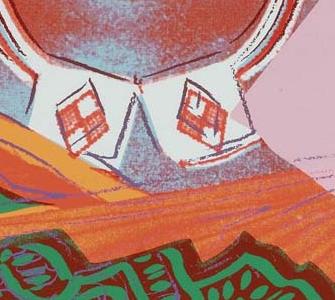 Фрагмент QUEEN NTOMBI TWALA оранжевый тон