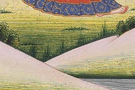 Фрагмент Radha and Krishna share a romantic moment