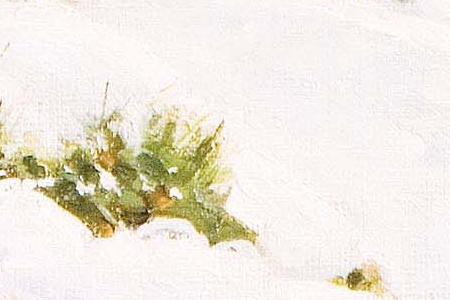 Фрагмент Ранний снег.1890-е.