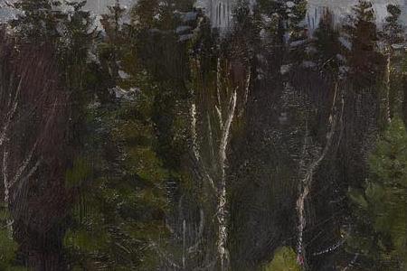 Фрагмент Раняя весна, проталина