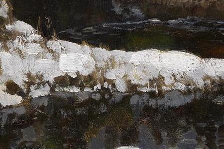 Фрагмент Раняя весна, проталина