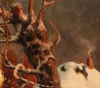 Фрагмент Romantic Winter Landscape