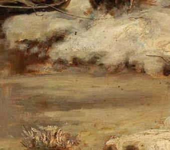 Фрагмент Romantic Winter Landscape