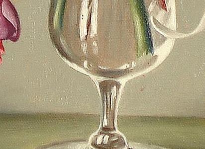 Фрагмент Rose Sweet Peas and Fuschias