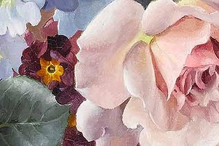 Фрагмент Roses and Primulas