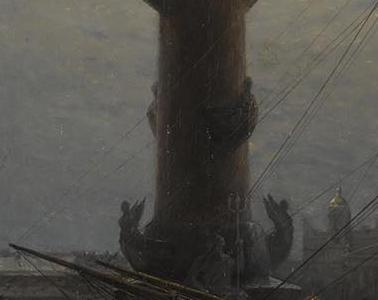 Фрагмент РОСТРАЛЬНАЯ КОЛОННА ВОЗЛЕ ФОНДОВОЙ БИРЖИ, САНКТ-ПЕТЕРБУРГ