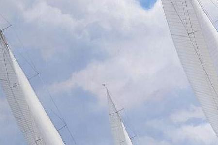 Фрагмент Round the Leeward Mark, Candida leads Westward, Cambria, Britannia, White Heather II and Lulworth, Cowes, 1930