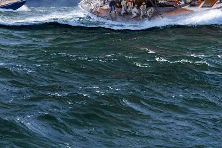 Фрагмент Round the Leeward Mark, Candida leads Westward, Cambria, Britannia, White Heather II and Lulworth, Cowes, 1930