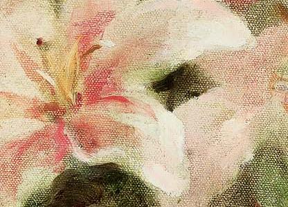 Фрагмент Розовые лилии