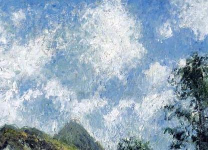 Фрагмент RUE DES ROCHES AU VALHERMEIL AUVERS-SUR-OISE CHAUMIERES ET