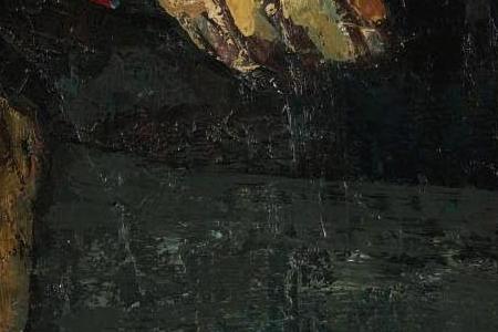 Фрагмент Seated Girl in a Red Dress