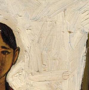 Фрагмент Seated girl