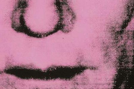 Фрагмент Self-Portrait ярко розовый