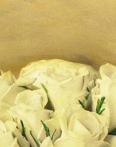 Фрагмент Серебрянный графин с розами