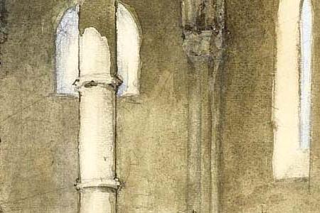 Фрагмент SET DESIGN FOR LA FAVORITA, ACT III, LA SCALA, MILAN