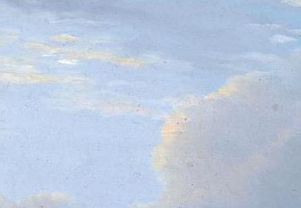 Фрагмент SHEEP RESTING WITH DUCKS IN A LANDSCAPE SHEEP AND CHICKENS