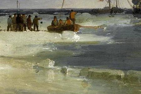 Фрагмент Shipping in a calm off a Headland