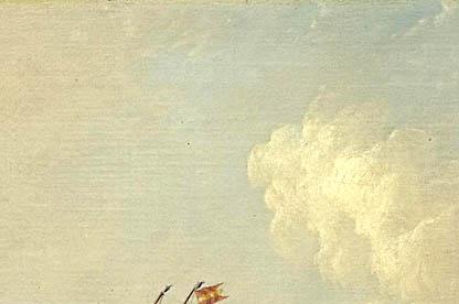 Фрагмент Shipping in Choppy Seas off a Coastline