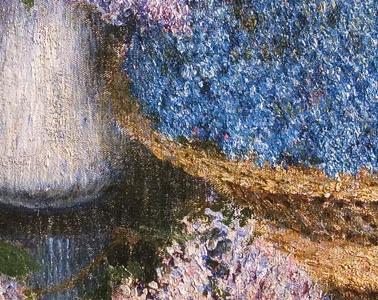 Фрагмент Сирень и незабудки