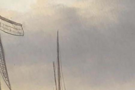 Фрагмент SKATERS ON A FROZEN RIVER A KOEK EN ZOPIE