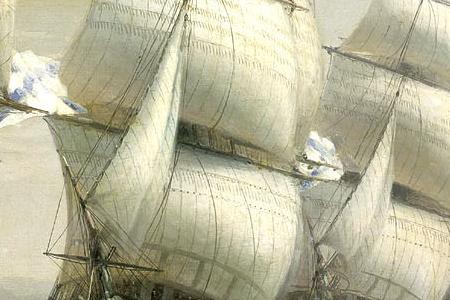 Фрагмент Смотр Черноморского флота в 1849 году