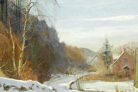 Фрагмент Snow-Covered Landscape