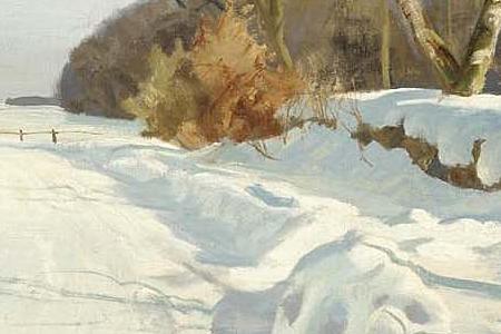 Фрагмент SNOW SCENE IN BRIGHT SUNLIGHT