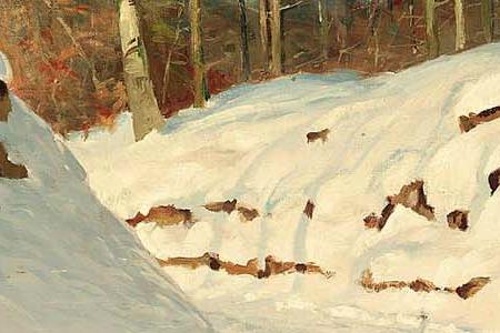 Фрагмент SNOWY LANDSCAPE