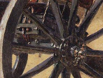 Фрагмент Солдат с пушкой времен войны 1812