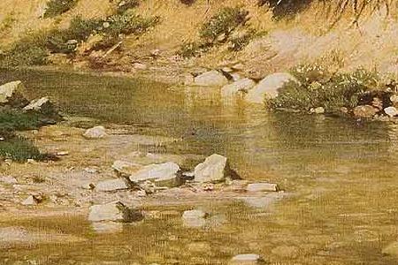 Фрагмент Сосновый бор. Мачтовый лес в Вятской губернии. 1872.