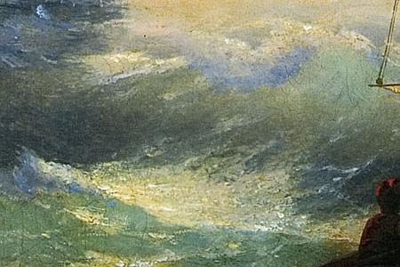 Фрагмент Спасающиеся от кораблекрушения. 1844.