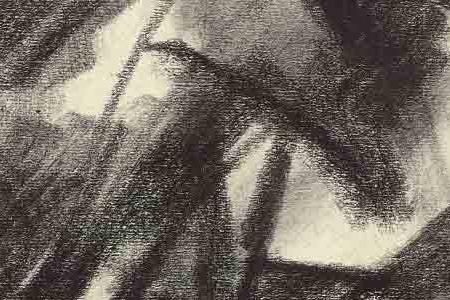 Фрагмент SPIELENDE MÄDCHEN UNTER BÄUMEN