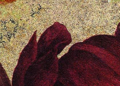 Фрагмент Старинный цветок от Памелы с букашкой