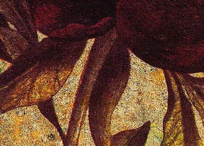 Фрагмент Старинный цветок от Памелы с букашкой