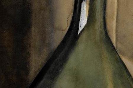 Фрагмент STILL LIFE DISHES AND BOTTLES