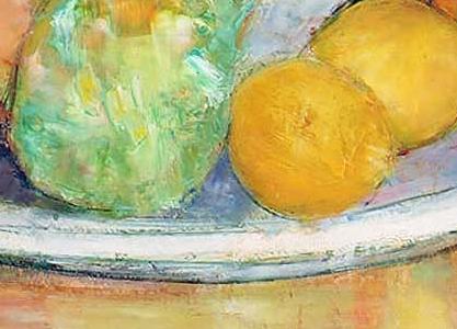 Фрагмент Still life with a bowl of fruit