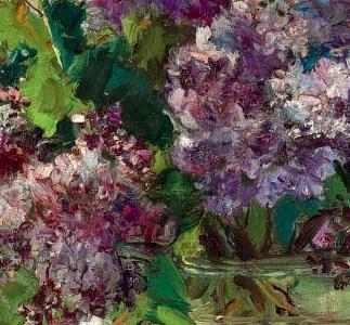 Фрагмент Still life with lilacs