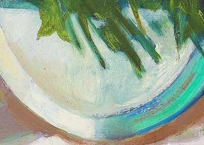 Фрагмент Still life with pansies