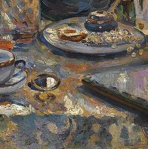 Фрагмент STILL LIFE WITH PEONIES