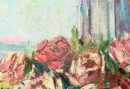 Фрагмент Still life with roses