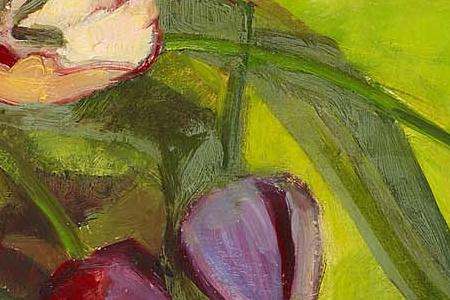 Фрагмент Still life with tulips