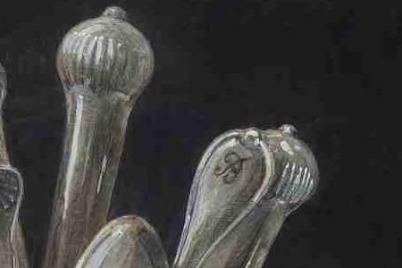 Фрагмент Столовые приборы с грушами