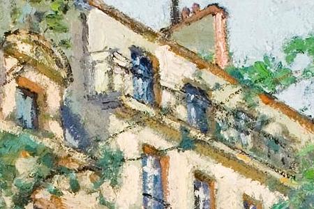 Фрагмент Strolling Along a Tree Lined Promenade