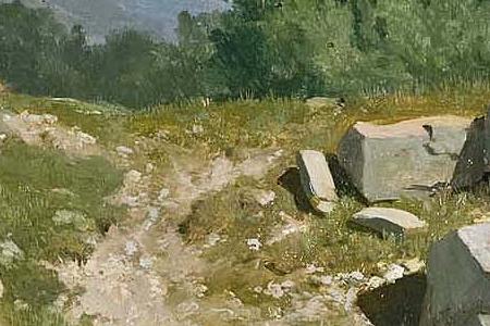 Фрагмент SUMMER LANDSCAPE IN THE MOUNTAINS